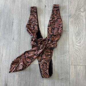Misguided Snake Print swimsuit